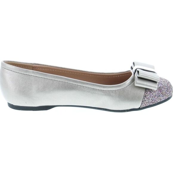Jessica Simpson Portia Silver/Metallic ChildG flats-shoes 11 NEW - Picture 6 of 8